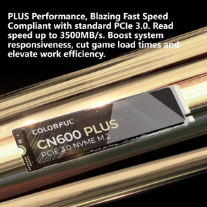 NOUVEAU Disque SSD interne coloré CN600 PLUS M.2 NVMe 2280 PCIe Gen 4.0 X4 pour ordinateur portable et de bureau en stock - Product Image 3