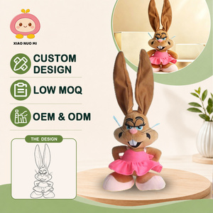 Peluche Personalizzato Coniglio Divertente con Denti Sporgenti, Animale Imbottito in Abito, Produttore di Bambole Cartoon OEM ODM - Product Image 1