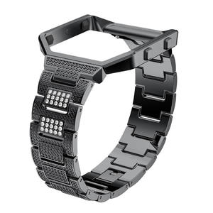 <span class=keywords><strong>Correa</strong></span> de <span class=keywords><strong>reloj</strong></span> de lujo, <span class=keywords><strong>correa</strong></span> de <span class=keywords><strong>reloj</strong></span> de cristal de aleación, <span class=keywords><strong>correa</strong></span> de muñeca con marco de Metal para <span class=keywords><strong>Fitbit</strong></span> <span class=keywords><strong>Blaze</strong></span> - Product Image 3
