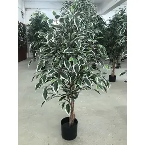 Ficus artificiale a 47 pollici Anti-UV degli alberi artificiali economici artificiali dell'albero di Ficus per la decorazione all'aperto dell'interno