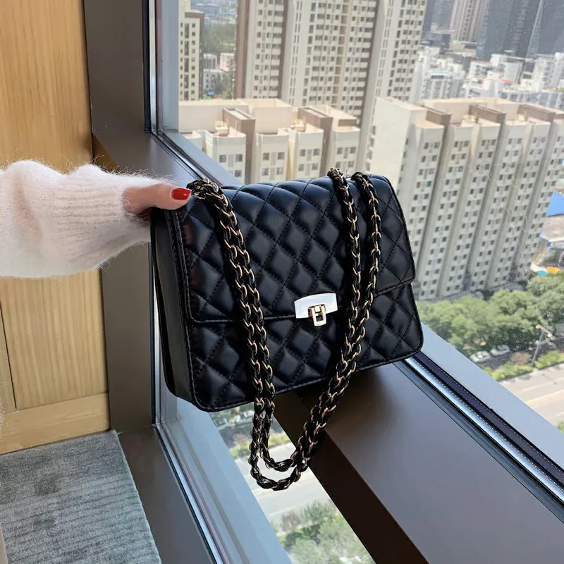 Retro Trendy Bolsos De Mujer borsa a tracolla con catena ricamata borse a tracolla per donna