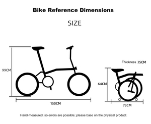 Vélo pliable Aceoffix D10 18 pouces |   8,5 kg |   Fourche en carbone T800 |   Disque hydraulique à 10 vitesses |   Pliage ultraléger D10 en aluminium F - Product Image 3