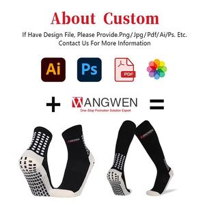 Promotion Custom 100% Polyester Soccer <b>Grip</b> Football Men Sports Running <b>Socks</b> - Product Image 3