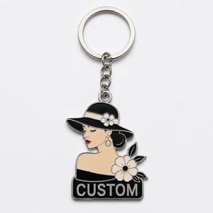 Custom Wholesale High Quality Woman Keychains Elegant Figure Key Chains Design Souvenir Fashion <b>Lady</b> <b>Keyring</b> - Product Image 2