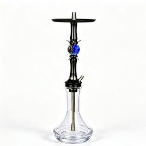 Narguile Ruso de Acero Inoxidable con Acabado Mate y Base de Vidrio con Técnica de Espejo, Portátil, en Oferta - Product Image 2