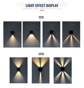 Thiết Kế Mới Ngoài Trời Vườn Không Thấm Nước Up Và Xuống Đèn Tường Có Thể Điều Chỉnh Góc Mô Hình Trang Trí Ánh Sáng - Product Image 6