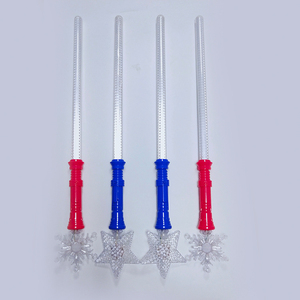 Nguồn Cung Cấp Buổi Hòa Nhạc <span class=keywords><strong>Led</strong></span> Magic <span class=keywords><strong>Wand</strong></span> Bông Tuyết Quay Ánh Sáng Lên Đồ Chơi Phát Sáng Ngôi Sao - Product Image 4