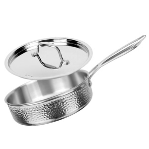 Fabricante de ollas y sartenes de cocina, utensilios de cocina antiadherentes, juego de sartenes de acero inoxidable de <span class=keywords><strong>3</strong></span> capas - Product Image 4
