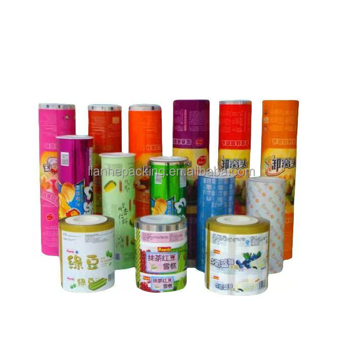 Custom Soft Food Grade Plastic Packaging Roll Plain Laminated Foil Beverage Juice Powder Chips/Snack Sugar Bag-Printed Design