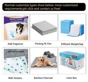 Almohadillas de Entrenamiento para Mascotas de Primera Calidad, Súper Absorbentes, a Prueba de Fugas, con Iconos Personalizados, OEM - Product Image 1