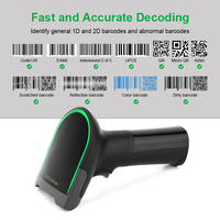 Lecteur de codes-barres 2D Luckydoor L500, scanner portable de codes QR, lecteur filaire USB, en stock, 270 lectures/secondes, compatible Windows/Linux/Android