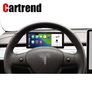 8.8inch CarPlay LCD Dashboard Car Virtual Instrument Cluster For Tesla Model 3 / Y Multifunction Auto Digital HUD Speedometer