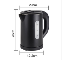 Bouilloire électrique en acier inoxydable à double paroi 0,8 L avec arrêt automatique, portable pour usage domestique et hôtelier, eau chaude prête à l'emploi