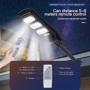 Lampe de route extérieure Offre Spéciale 60w & 100w 120w 150w tout en un lampadaire solaire LED domestique - Product Image 6