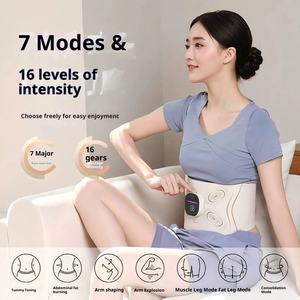 Ceinture de massage abdominale électrique à impulsions micro-courantes et chauffante, masseur électrique de la taille USB, ceinture de massage sculptante pour le corps entier - Product Image 3