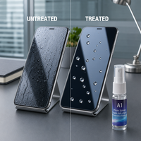 Protecteur d'écran liquide de qualité industrielle A1, nano micro-silice, essence céramique invisible modifiée anti-rayures, Guangdong