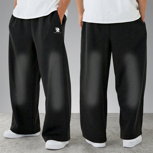 Pantalones Deportivos Extra Grandes para Hombre, Corte Holgado, Ajustados, Estilo Informal, Pantalones de Pijama Transpirables de Peso Medio para Hombre - Product Image 2