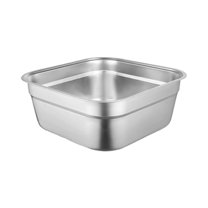 Durevole in acciaio inox grande contenitore quadrato Multi-Purpose piatto <span class=keywords><strong>vasca</strong></span> <span class=keywords><strong>lavello</strong></span> per <span class=keywords><strong>cucina</strong></span> per il lavaggio delle verdure e uso domestico - Product Image 1