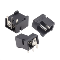 Prise d'alimentation CC 5,5 x 2,1 mm, 3 broches, connecteur CC-004 DIP, connecteur d'alimentation femelle 5,5 * 2,1 mm