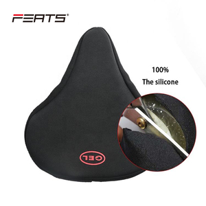 FERTS Fat Shape 270x240mm Polyester + <span class=keywords><strong>GEL</strong></span> avec des points antidérapants <span class=keywords><strong>sur</strong></span> le dos et des bandes bouclées pour l'ajustement de la housse de <span class=keywords><strong>selle</strong></span> coussin de siège - Product Image 5