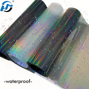 Autocollants de voiture en vinyle imperméables à l'eau autocollants antibrouillard laser en nid d'abeille pour phares et feux arrière - Product Image 4