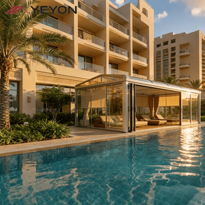 Yeyon 2026 OEM <span class=keywords><strong>Solarium</strong></span> moderne pliable en aluminium avec protection <span class=keywords><strong>UV</strong></span> pour jardin, véranda résidentielle extérieure en verre - Product Image 1