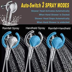 2025 Hot Selling Product High Pressure <strong>Hand</strong> <strong>Held</strong> <strong>Shower</strong> <strong>Head</strong> &amp; <strong>Rain</strong> <strong>Shower</strong> <strong>Head</strong> 2-IN-1 <strong>Shower</strong> <strong>Head</strong> Sert - Product Image 6