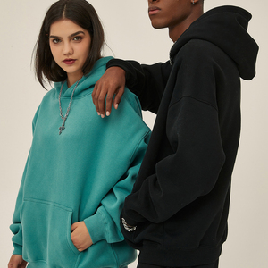 Sweat à capuche streetwear à épaules tombantes avec logo personnalisé DTG et impression numérique pour homme - Product Image 5