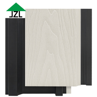 Revêtement mural en grain de bois WPC de style moderne Panneaux muraux extérieurs Panneaux en bois composite Revêtement cannelé pour maison