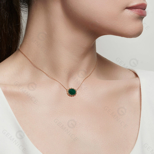Gemnel Ciondolo in Madreperla di Alta Qualità, Collana con Logo Personalizzato, <span class=keywords><strong>Gioielli</strong></span> in Argento 925 - Product Image 6
