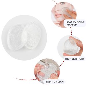 Không thấm nước có thể giặt Silicone trang điểm Sponge rõ ràng Silisponge mỹ phẩm Puff Pad cho chất lỏng và gel nền tảng - Product Image 4