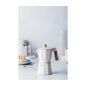 Caffettiera Moka Trento Bianca da 6 Tazze per Piano Cottura - Product Image 2