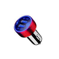 Chargeur de voiture personnalisé Kewig 36W 3A adaptateur de chargeur de voiture et double QC3.0 USB chargeur de voiture à charge rapide et LED bleue et interrupteur marche/arrêt