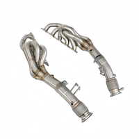 Header Manifold Knalpot Stainless Steel T304 dengan Sambungan Fleksibel untuk Audi R8 V10 5.2L 2010-2019 Peningkatan Performa Mobil Cocok dengan Original