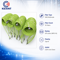 KEXINT Cordon de brassage optique MPO/MTP 16 fibres multimode OM5 Type B personnalisé 1M 5M 20M, vente chaude