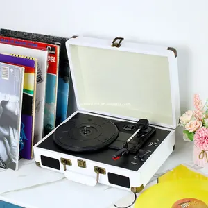 Hot Model Sale Suitcase Record Player Vinyl Record Player Blue Tooth 3 Speeds Speaker Record Player Other Home Audio