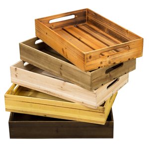 Boîte de rangement Vintage présentoir de supermarché petite <span class=keywords><strong>caisse</strong></span> en <span class=keywords><strong>bois</strong></span> - Product Image 4