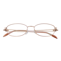 Monturas de Gafas Modernas Minimalistas en Titanio IP con Acabado Brillante en Oro Rosa, Monturas Ópticas, Lentes de Sol, Monturas de Diseño, OEM ODM