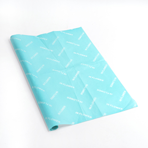 Wholesale Supplier Thick Blue Gift Wrapping Tissue Paper Shopping Clothing <b>Packaging</b> Custom Paper Wrapper with Your Own Logo - Product Image 2