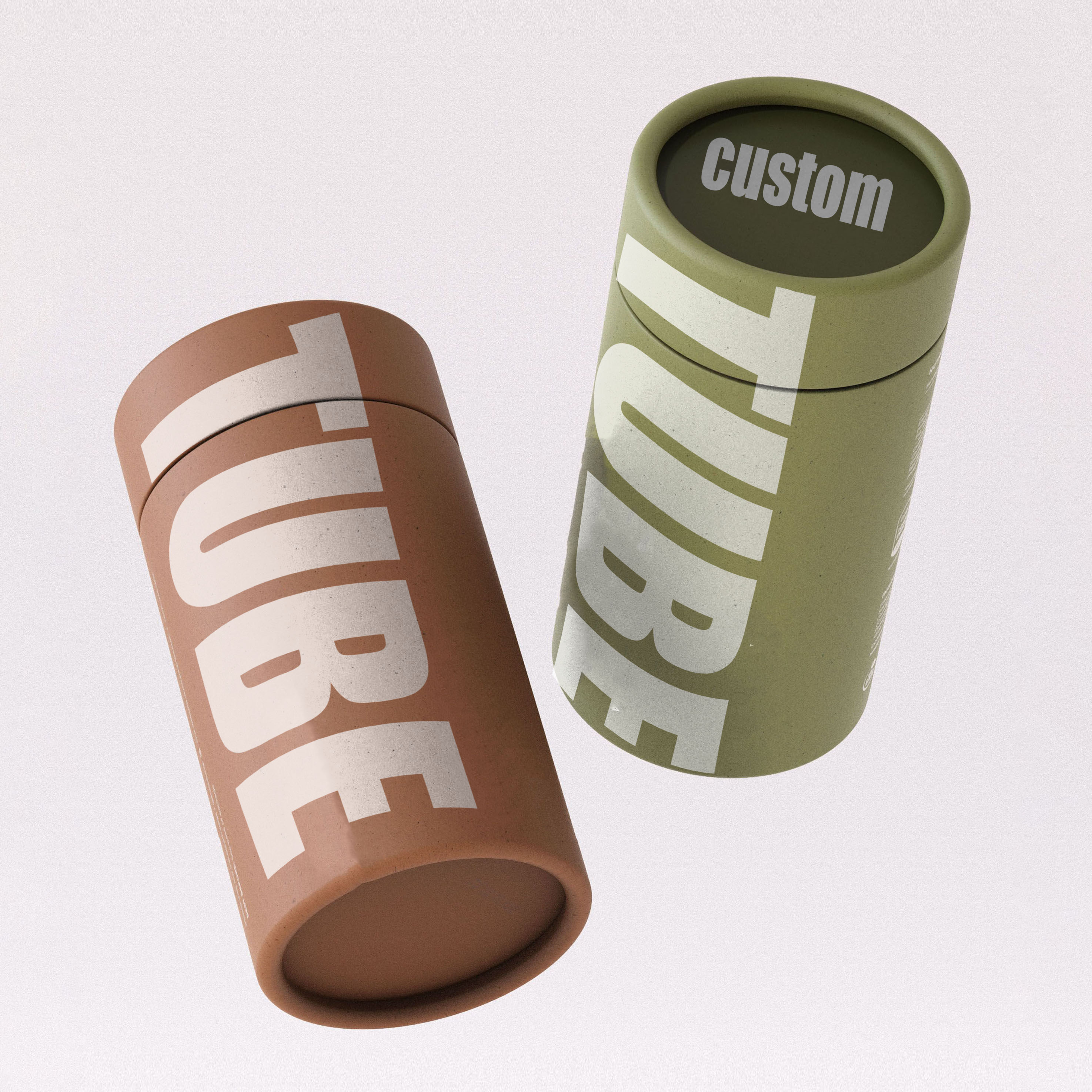 Custom Printed Creative Round Kraft Paper Tube for Food Packaging in Eco-Friendly Paper Boxes