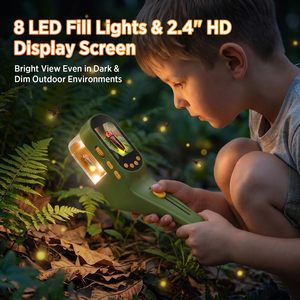 3-in-1 Kids Insect Catcher & Microscope 500X Magnification 2.4" IPS Kids Bug Catcher Microscope STEM Exploration Toy for Ages - Product Image 5
