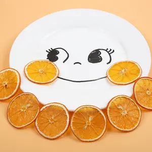 Fatias de laranja doce, fatias de laranja secas para lanche, popular no mercado russo