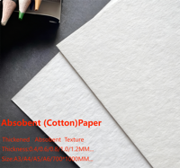 Papier absorbant en coton de pâte de bois de 1 mm, 1,6 mm, 2 mm d'épaisseur, 70*100 cm, pour désodorisants de voiture, sous-verres et bandes parfumées