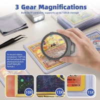32GB Memory USB Digital Magnifier 750mAh with UV Light for Trading Card Verification & Grading OEM ODM Factory