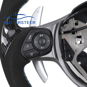 FR Custom Gr Stijl Half Alcantara Fibra de carbono Stuur Voor Toyota Gr 86 Gr86 Zn6 <span class=keywords><strong>Gt86</strong></span> Subaru Brz Zc6 Frs <span class=keywords><strong>Yaris</strong></span> - Product Image 5