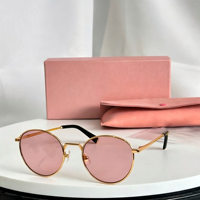 Lunettes de soleil rétro unisexes à monture carrée en métal, petites montures, verres dégradés colorés, protection UV400, design de luxe