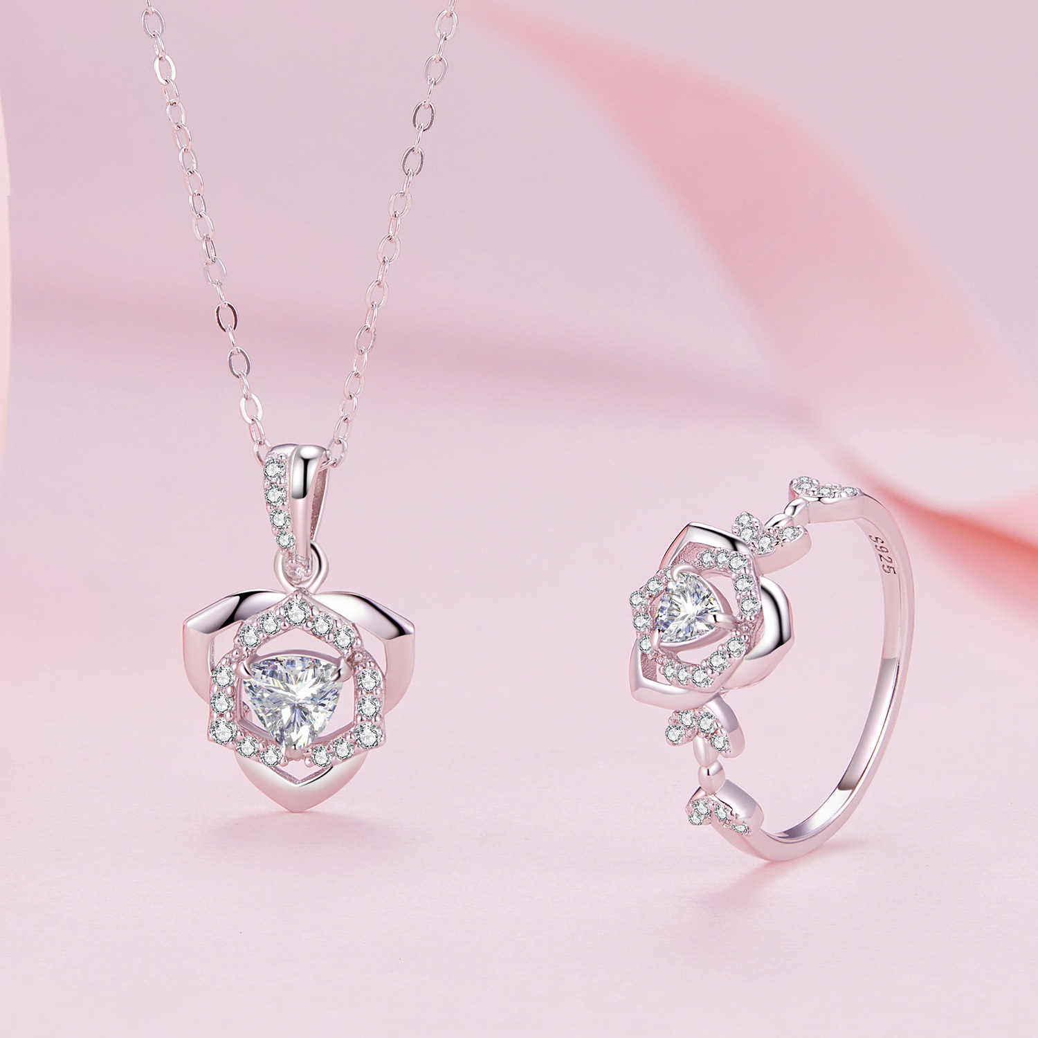 925 silver adjustable ring for women