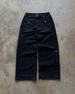 Jeans in Denim Selvedge Personalizzati per <span class=keywords><strong>Uomo</strong></span>, Gamba Larga, Chiusura a Bottoni, Tasche a Quadri, Fodera Interna, <span class=keywords><strong>Pantaloni</strong></span> Streetwear alla Moda - Product Image 2