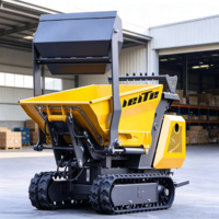 Mini Dumper sur Chenilles Multifonctionnel, Mini Transporteur sur Chenilles 800kg 500kg 400KG, Camion Benne pour la Construction
