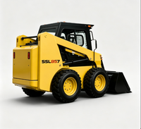 Chargeuse compacte SSL85B haute capacité 1200 kg avec godet de 0,54 m³ et attache rapide pour travaux d'aménagement paysager et de rénovation